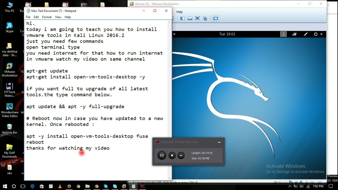 download kali linux for mac vmware fusion